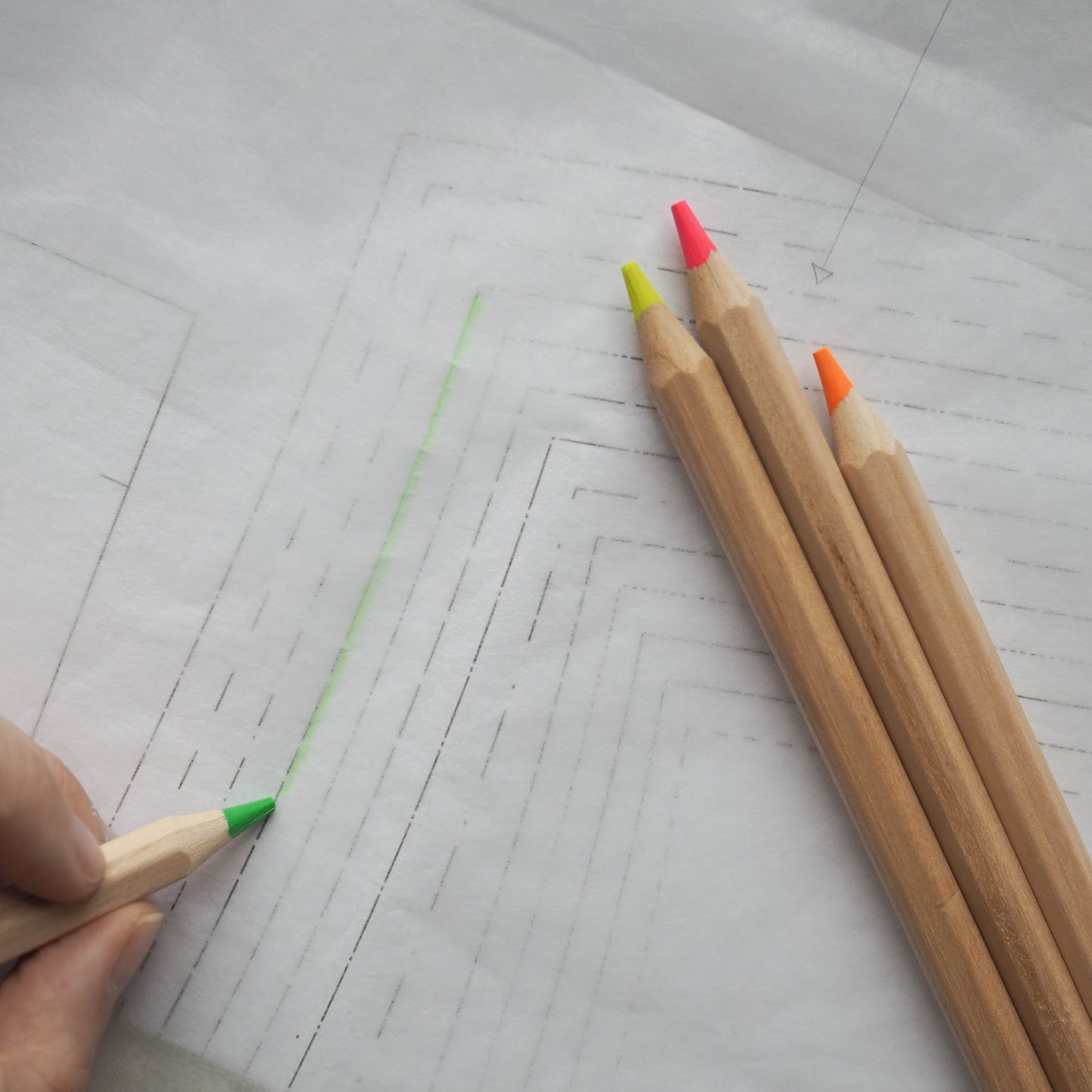 Eco Highlighter Pencils by Patterntrace